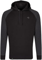 MMT 0611 ― Bi-Color No Pocket Hoodie Sweatshirt - Black / Grey Mélange