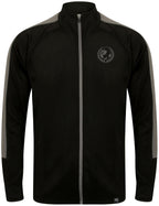 FNS 0871/170 ― Unisex Contrast Stripes Sports Jacket - Black / Grey