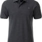 JAN 8010 ― Herren Bio-Baumwolle Polo Shirt - Heather Schwarz Grau Melange