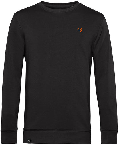 ― % ― BAC U31B ― Weiches Unisex Bio-Baumwolle Sweatshirt - Schwarz [M]