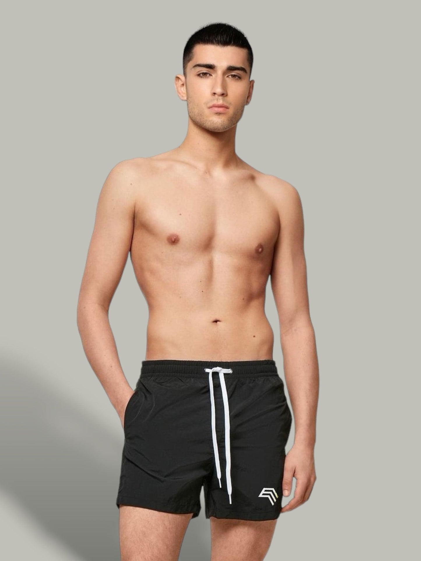 BBD 0050 ― Herren Swim Shorts Badehose - Schwarz