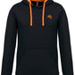 KRB K446 ― Bi-Color Hoodie Sweatshirt - Schwarz / Orange