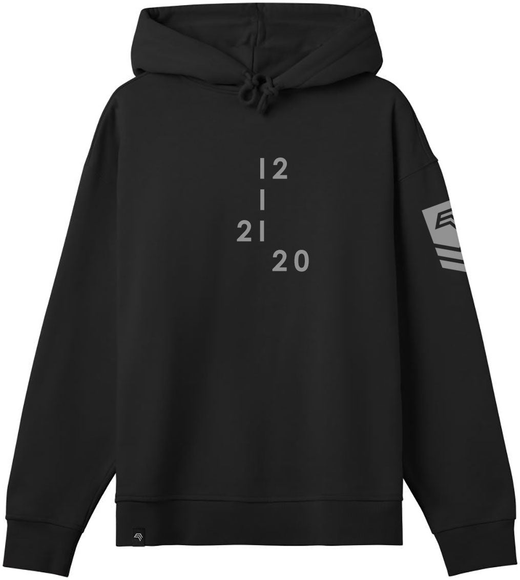 HMB 2595 ― Schwerer Ladies Oversize Organic Hoodie - Schwarz