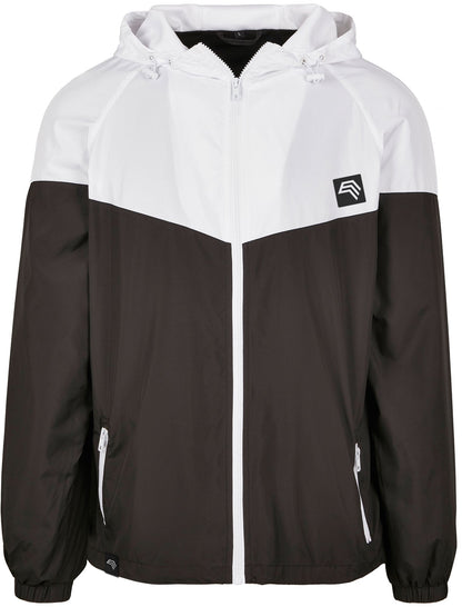 ― % ― BBD 0129/160/ ― Two Tone Windrunner Jacket - Schwarz / Weiß [M]