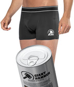 Gift Idea ― Rip-off underwear: GIANT HAMMER Men's Boxer Shorts (Black) in a pull-off can
