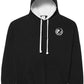 Wreath of Spikes - Unisex Bi-color Hoodie - Black / White