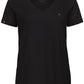 BAC TW045 ― Damen Bio-Baumwolle V-Neck T-Shirt - Schwarz