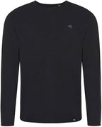 ECL 0060 ― Recycled fine-knit sweater made from reclaimed cotton - Black