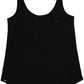 ― % ― MTS M092/ ― Women's Bio-Baumwolle Loose Fit Tank Top - Schwarz [XL]