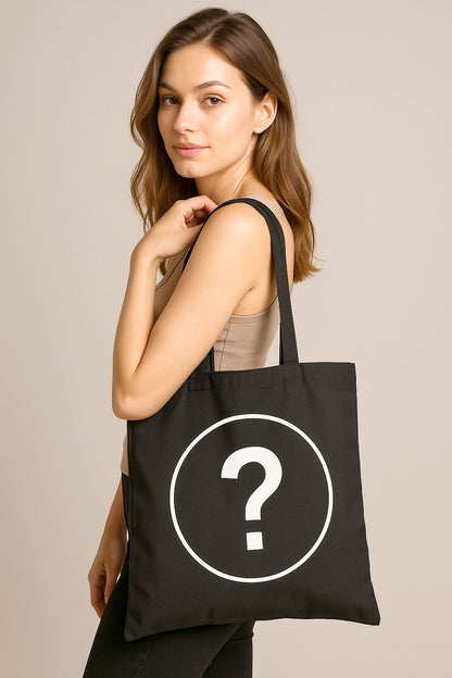 Tote Bag Stoffbeutel - Schwarz - incl. Print