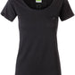 Auslaufartikel ― JAN 8003 ― Damen Bio-Baumwolle T-Shirt mit Brusttasche - Schwarz