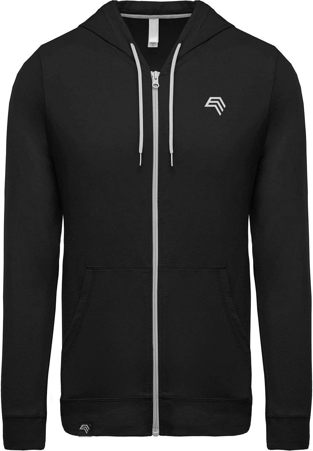 KRB K438 ― Lightweight Contrast Sweat Jacket - Schwarz