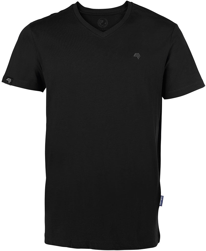 RMH 0102 ― Men's Luxury Organic Cotton V-Neck T-Shirt - Black