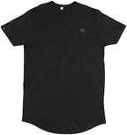 MTS M126 ― Extra-long Organic Cotton Long Length T-Shirt - Black