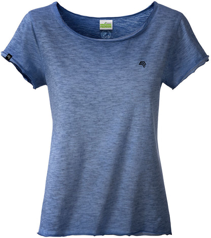 ― % ― JAN 8015/ ― Damen Bio-Baumwolle Flammgarn T-Shirt - Denim Blau [L]