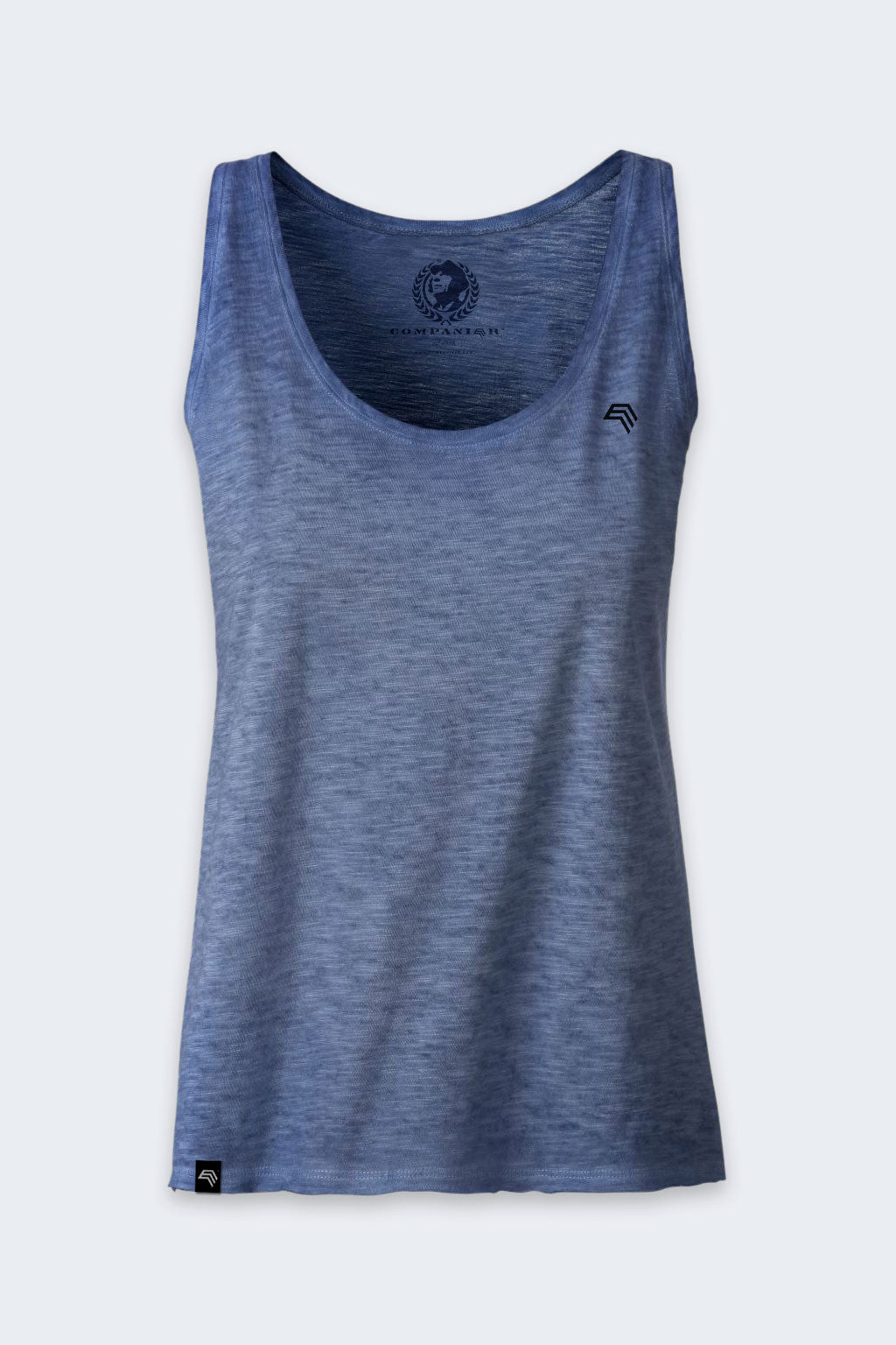 Auslaufartikel ― JAN 8017 ― Damen Bio-Baumwolle Flammgarn Tank Top - Denim Blau