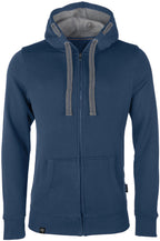 RMH 0701 ― Heavy Bi-color Hoodie Sweat Jacket - Denim Blue