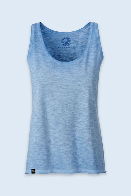 Auslaufartikel ― JAN 8017 ― Damen Bio-Baumwolle Flammgarn Tank Top - Horizon Blau