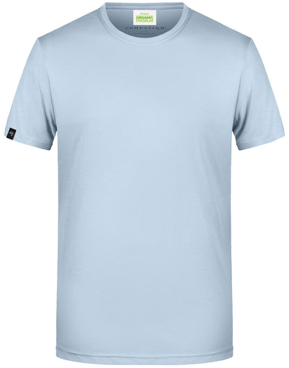 JAN 8008 ― Herren Bio-Baumwolle T-Shirt - Light Blau