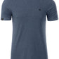 JAN 8008 ― Herren Bio-Baumwolle T-Shirt - Melange Denim Blau