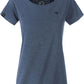 JAN 8007 ― Damen Bio-Baumwolle T-Shirt - Melange Denim Blau