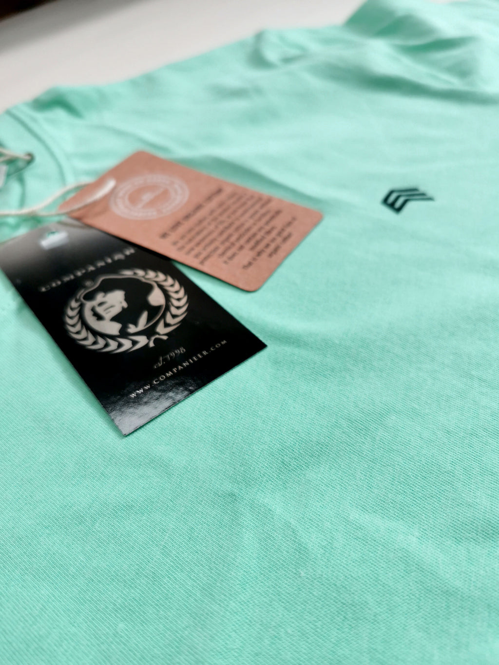 JAN 8008 ― Herren T-Shirt aus Bio-Baumwolle – Mintgrün / Aquagrün