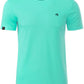 ― % ― JAN 8008/ ― Herren Bio-Baumwolle T-Shirt - Blau Mint Grün [2XL]