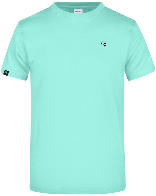 JAN 0002 ― Herren Heavy Komfort T-Shirt - Blau Mint Grün