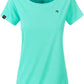 ― % ― JAN 8007/ ― Damen Bio-Baumwolle T-Shirt - Blau Mint Grün [S / 2XL]