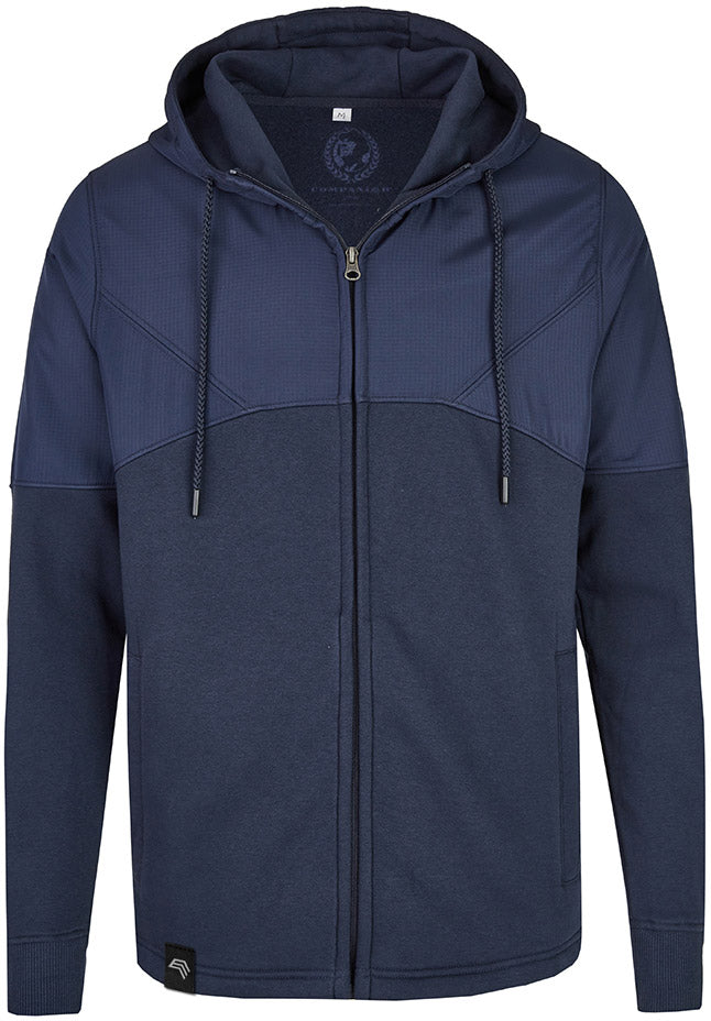 MMT 0910 ― Material-Mix Sweat Jacket - Navy Blau
