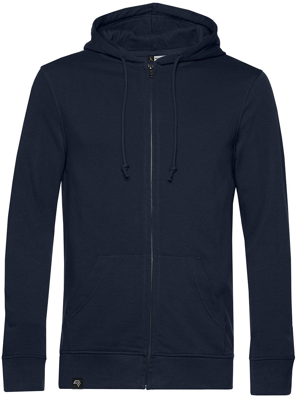 BAC U35B ― Weiche Kapuzen-Sweatjacke mit Bio-Baumwolle - Navy Blau