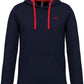 KRB K446 ― Bi-Color Hoodie Sweatshirt - Navy Blau / Rot