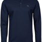 TJS 1406 ― Luxury Longsleeve Stretch Polo Shirt - Navy Blau