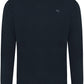 ECL 0060 ― Recycled Feinstrick-Pullover aus regenerierter Baumwolle - Navy Blau