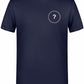 Unisex Mens Basic T-Shirt - Navy Blau - incl. Print