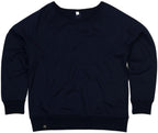 MTS M077 ― Women's Organic Cotton Recycled rPET Raglan Sweatshirt - Navy Blue