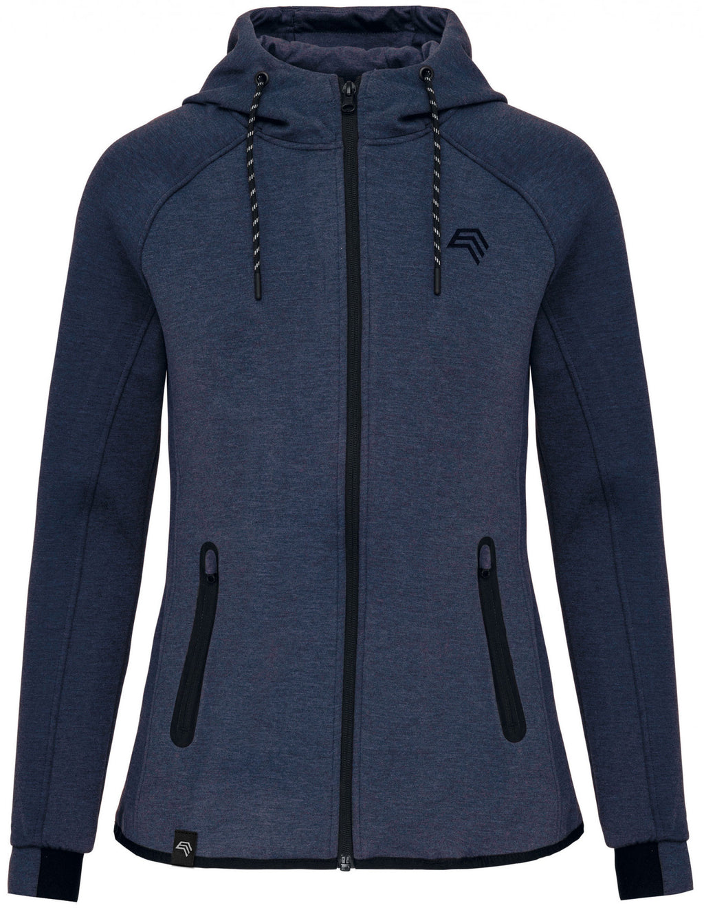 KRB P359 – Women's Functional Hoodie – Navy Blue Mélange