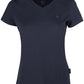 RMH 0202 ― Damen Luxury Bio-Baumwolle V-Neck T-Shirt - Navy Blau