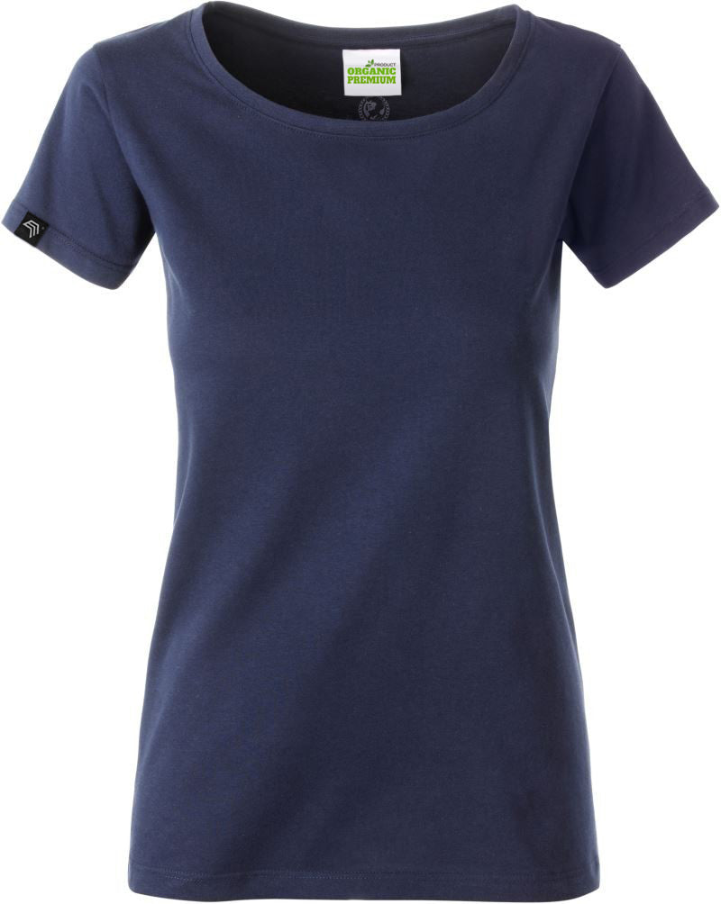 JAN 8007 ― Women's Organic Cotton T-Shirt - Navy Blue