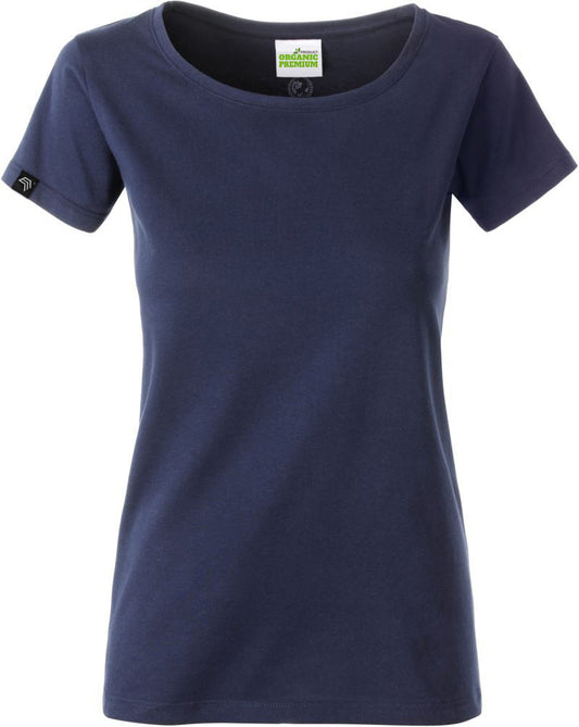 JAN 8007 ― Women's Organic Cotton T-Shirt - Navy Blue