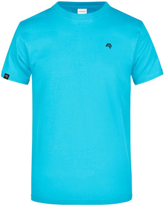 JAN 0002 ― Herren Heavy Komfort T-Shirt - Pacific Blau