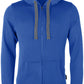 RMH 0701 ― Heavy Bi-color Hoodie Sweat Jacket - Royal Blau