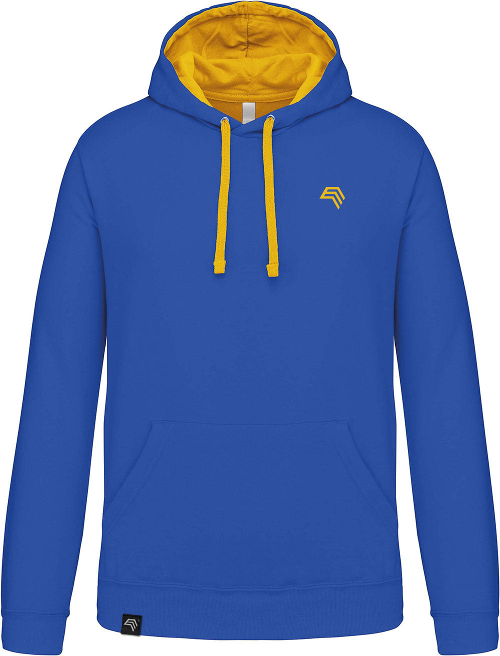 KRB K446 — Bi-Color Hoodie Sweatshirt - Light Royal Blue / Yellow