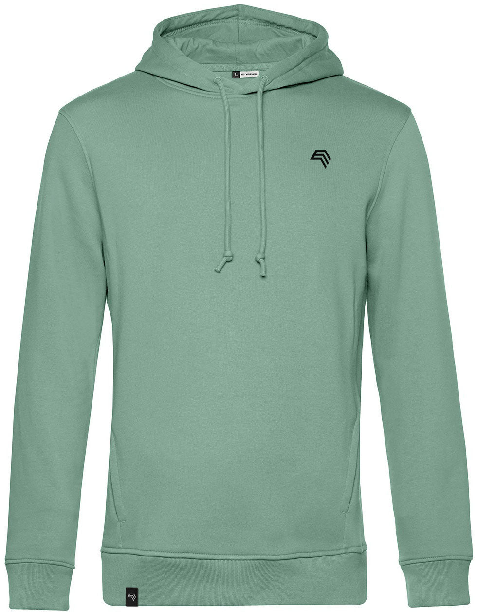 BAC U33B – Soft Men's Organic Cotton Hoodie - Blue Sage Green