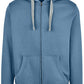 RMH 0701 ― Heavy Bi-color Hoodie Sweat Jacket - Sky Blau