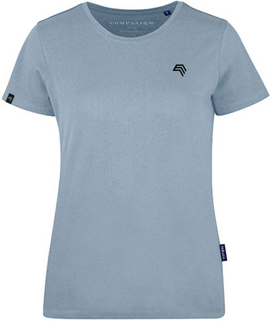 RMH 0201 ― Damen Luxury Bio-Baumwolle T-Shirt - Sky Blau