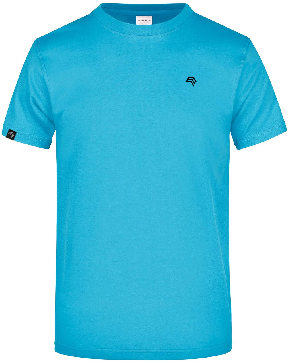 JAN 0002 ― Herren Heavy Komfort T-Shirt - Turquoise Blau Türkis