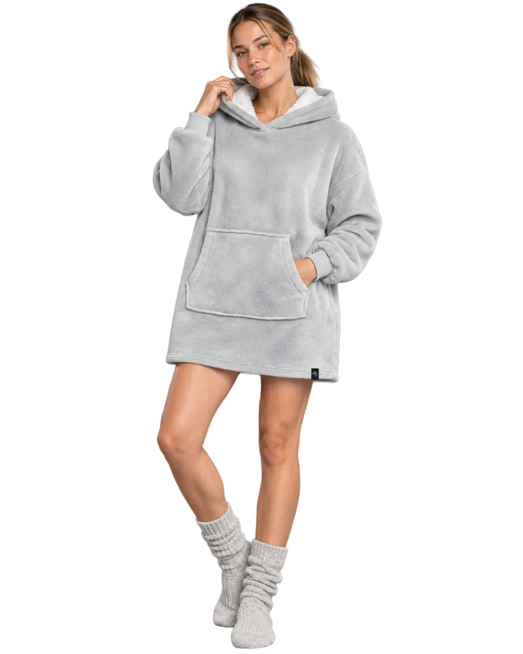 BRK 014K ― Unisex Kapuzenponcho im Deckenformat