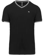 BRK 473K ― Bi-color Piqué-Trikot V-Neck T-Shirt