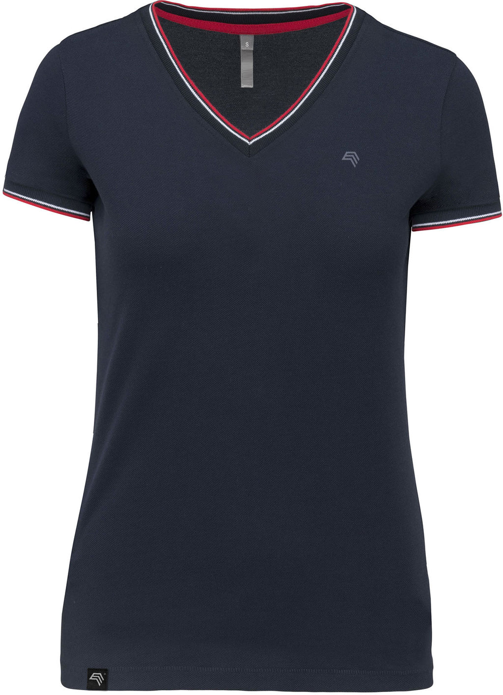 BRK 493K ― Damen Piqué-Trikot V-Neck T-Shirt